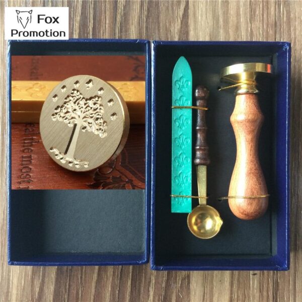 New Hot Lord of the ring wax seal stamp wax spoon gift box,ScrapbookingDIY Ancient Seal Retro Stamp,Vintage Gift high quality